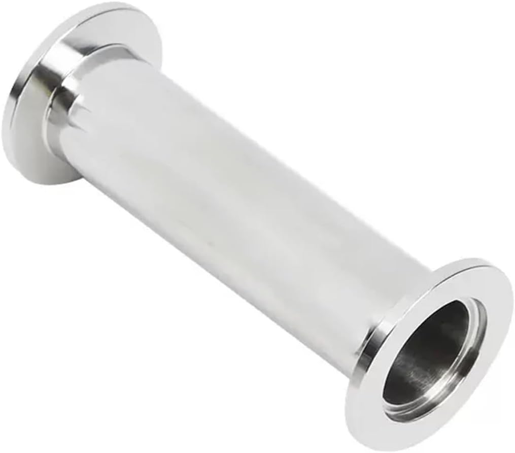 KF16 KF25 KF40 KF50 Vacuum Straight Pipe 304 Stainless Steel Flange Quick Match Fixture Straight Pipe Fittings 40-200mm Length(90mm)