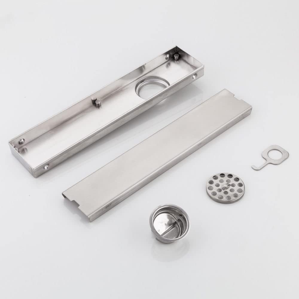 Desagüe de Suelo Plato de Ducha bajo canaleta desagüe Acero Inoxidable antiolor,Plata,600mm