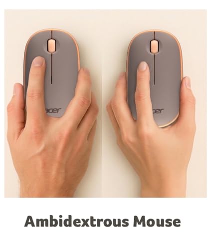 Image of Acer Wireless Mouse for Laptop, 2.4GHz Wireless Mouse with USB Receiver - Smooth Tracking, 12-Month Battery, for Windows, macOS, ChromeOS, Compatible with PC, Mac, Laptop, Tablets - Peach