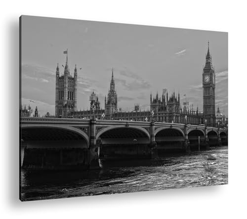 Impression big bang abbaye de westminster grand format avec cadre en bois