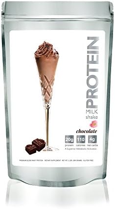 Protein Milkshake Low Carb Protein Powder - Chocolate 100% Premium Whey Protein, 30 Servings - 2LB