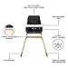 Dream On Me Nibble Wooden Compact High Chair in Black | Light Weight | Portable |Removable seat Cover I Adjustable Tray I Baby and Toddler