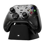 ECHTPower PC コントローラー 充電ドック ワイヤレス 2.4Gレシーバー TMRホール効果スティック/トリガー 1200mAh 1000Hz 連射 ジャイロセンサー搭載 背面ボタン ABXY切り替え可能 取り外しカバー 2種類十字キー 4方位振動 ドリフト防止 PC/Switch2/Steam/スマホに対応 ブラック