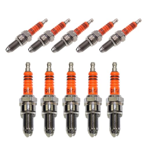 Bougies d'allumage moto D8TJC en platine pour trajets quotidiens et longs parcours