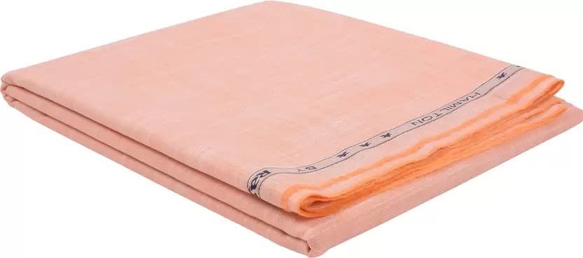 Raymond 100% Cotton Shirt Fabric (1.7 meters, All Weather Fabric, Unstitched, Premium) (Orange)-image-47