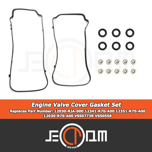 Image of Engine Valve Cover Gasket Set 12341-R70-A00 VS50773R VS50558 Compatible with Honda Accord Crosstour Odyssey Pilot 2008-2017 Fit for Acura MDX RDX RL TL 2009-2014 3.5L 3.7L V6