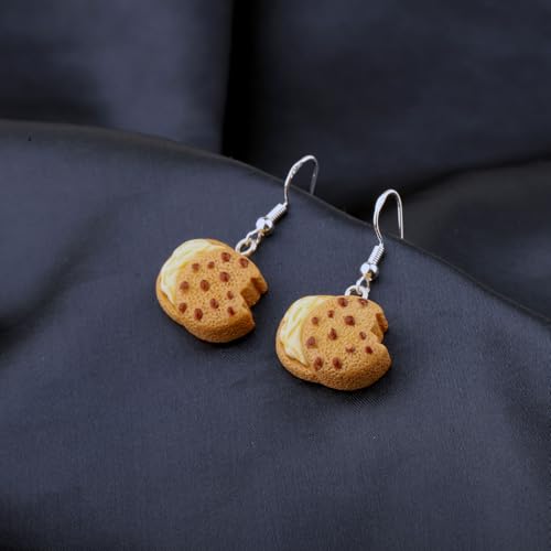 Chocolate Chip Cookie Earring Sweet Dessert Food Lover Gift Baking Baker Earring Cookie Jewelry4
