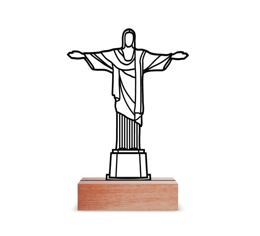 Escultura de Mesa, Cristo Redentor RJ 15x28cm
