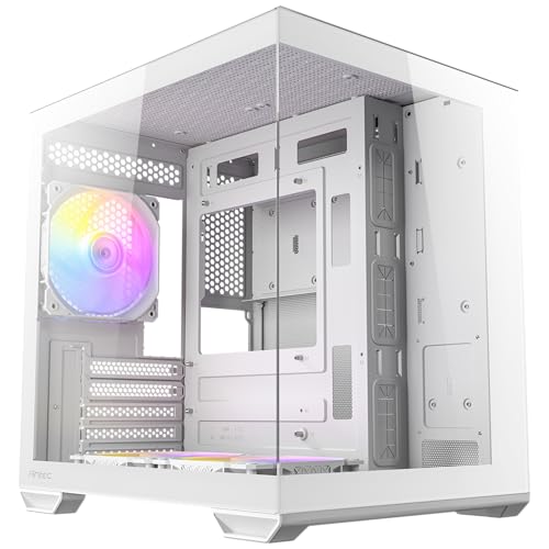 CX60M Argb White Mikro-Atx Oyuncu Kasası, Panoramik Temperli Cam Panel, 3x120 mm Argb Fan Dahil, Beyaz