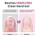Beetles Hema Free Hard Gel for Nails,2.12 oz 9 in 1 Hard Gel for Nail Extension & Strengthening Broken Nail Repair with Flat Brush 100 Pcs Nail Forms UV LED Lamp Cured Salon Nail Technicians Women