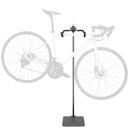 Depisuta Portabiciclette, portabiciclette verticale autoportante, in acciaio ad alta durezza, portabiciclette a gravità regolabile,per bici da 26-29 pollici, da strada e da montagna