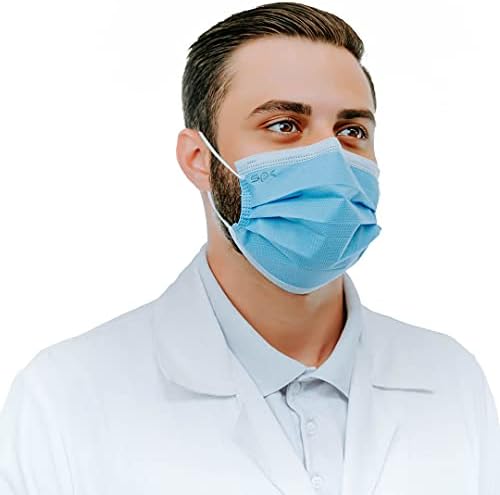 Máscara Cirúrgica Descartável Azul Soft – Caixa 50 Unidades