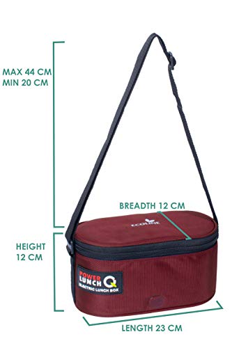 Image of Ecoline Q4, Electric Lunch Box,Capacity 1400ml (Maroon)