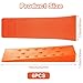LOYORTY 6PCS Tree Felling Wedges with Spikes, 10'' Wood Splitting Wedge, ABS Plastic Tree Wedges for Tree Cutting, Chainsaw Wedge for Safe Cutting