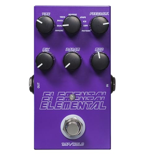 9種類の遅延ギターエフェクトエレクトリックギターエフェクトペダルマルチエフェクターギターペダル付きデジタル遅延ペダル