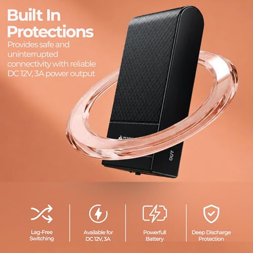 Image of Zebronics Router UPS, 8000mAh Battery, Upto 6 Hours Backup, 3A Output, Dual Input Ports, Fast Charging, Over Voltage & Short Circuit Protection, Portable and Carry-Friendly (EnergiUPS 8K)