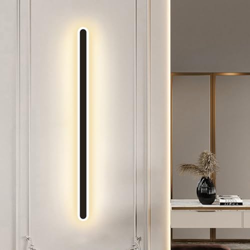 Lámpara de pared con sensor de movimiento interior de aluminio plateado 100cm estética premium 1