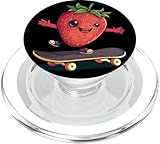 Photo Gallery fragola con skateboard fresco per ragazzi e ragazze popsockets popgrip per magsafe Photo Gallery fragola con skateboard fresco per ragazzi e ragazze popsockets popgrip per magsafe