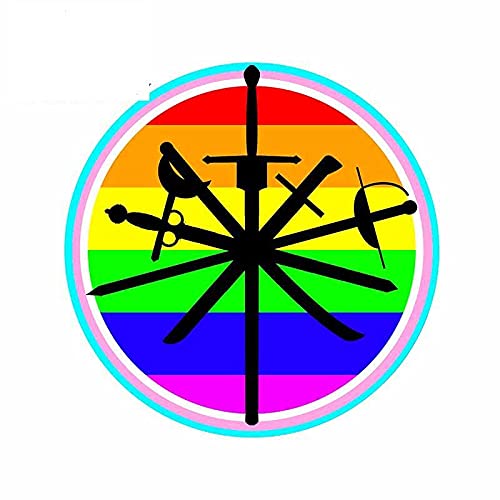 13 cm x 12,6 cm für Fechten, Waffe, Wohnmobil, Autoaufkleber, Windschutzscheibe, kreativer Aufkleber, Tuning, Snowboard