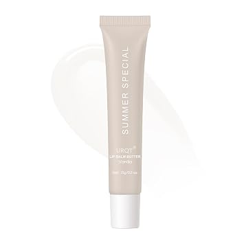 URQT Lip Butter Balm, Hydrating, Nourishing & Softening Lip Care with Natural Oils & Fruit Extracts, Long-Lasting Moisture, Non-Sticky Shine, Soften Dry Lips Lip Care #1 Vanilla