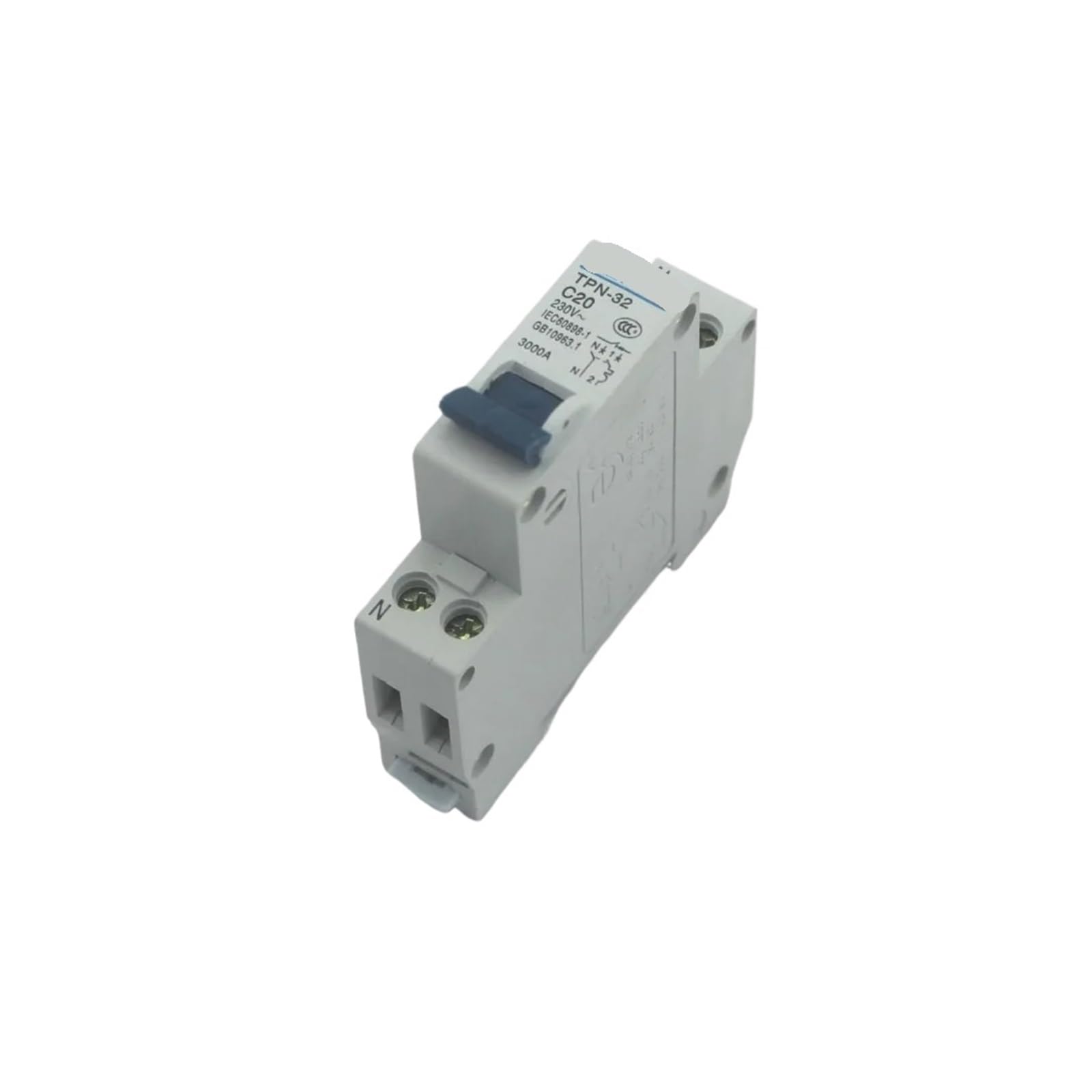 Disjoncteur miniature DPN 1P+N 20A NISZA évite surchauffe et court-circuit