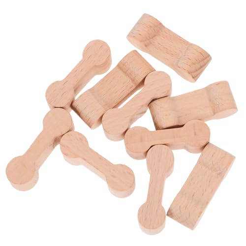 ORFOFE 10 Piezas Conectores de Madera para Vías de Tren Seguros y Accesorios para Diseño Compacto para Construcción de Pistas Ferroviarias Regalo para Niñas