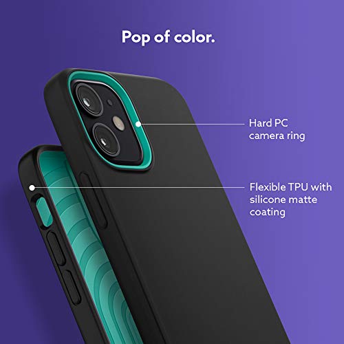 Image of CASEOLOGY Nano Pop Back Cover Case Compatible with iPhone 12 Mini (Thermoplastic Polyurethane and PC | Prune Charcoal)