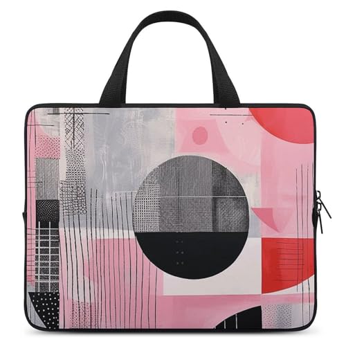 Sac à bandoulière pour ordinateur portable 12 pouces au motif tourbillon gris unisexe
