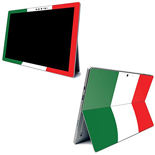 Image of MightySkins Carbon Fiber Skin for Microsoft Surface Pro 7 - Italian Flag | Textured Carbon Fiber Finish | Easy to Apply, Remove, and Change Styles | Made in The USA (CF-MISURPR7-Italian Flag)