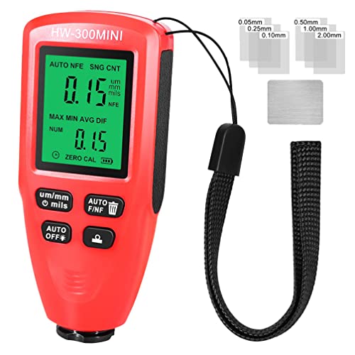 Medidor digital de espesor de recubrimiento para automoción ULTECHNOVO, prueba de profundidad de pintura para carrocería, medición no magnética y magnética de recubrimientos miniatura 1