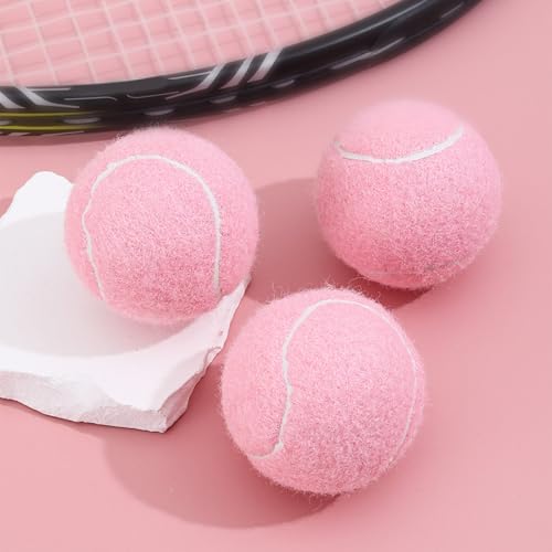 CHENZILIN 2/6pack High Elasticity Tennis Ball Pressurized Tennis Ball Training Tennis Ball for Professional Training and Leisures