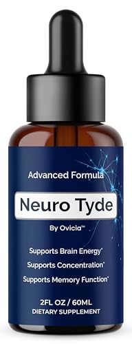 NeuroTyde Drops - Neuro Tyde Support Premium Liquid Advanced Formula Daily Neurotyde All Natural Ingredients Support Focus Memory for Overall Health & Wellness 1 Bottle for 1 Month