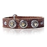  Noosa petite Armband Wrap Pattern D-ring Cognac, Größe:M