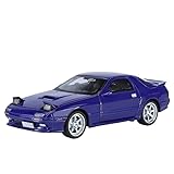 Voiture miniature pour Mazda RX7 RX-7 FC en métal moulé sous pression à l'échelle 1:32, avec effets sonores et lumineux (sans piles).