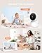 ARENTI Baby Monitor with 2 Cameras, 2K/3MP WiFi 6 Camera and Audio, 5-inch Wireless Screen, Smartphone App, Super Night Vision, Crying Detection, Auto Tracking, Temp&Humidity Sensor (D3 Set)