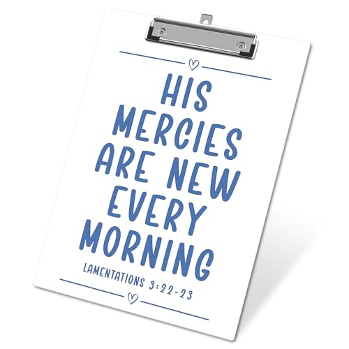 APIILVPQ Christian Clipboard，Bible Clipboards with Low Profile Clip for Office School Use, Religious Wooden Clip Boards for Nurses Teachers Students - A07