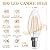 GvvooHome E12 Candelabra Bulb 40 watt, E12 LED Bulb Non-Dimmable Chandelier Light Bulbs, B10 Candle Light Bulbs 2700K Soft White, 90+CRI, 400LM, Cear Glass, 12 Pack