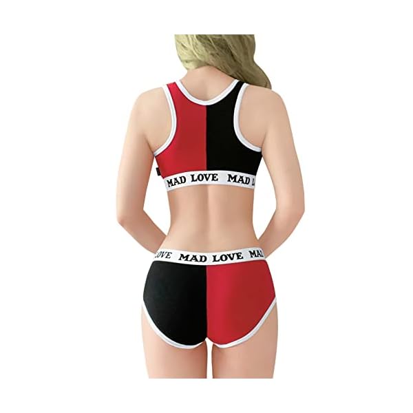 LittleForBig-Damen-Baumwolle-Camisole-und-Hoeschen-Sport-Loungewear-Bralette-Set-MAD-Love LittleForBig Damen Baumwolle Camisole und Höschen Sport Loungewear Bralette Set-MAD Love