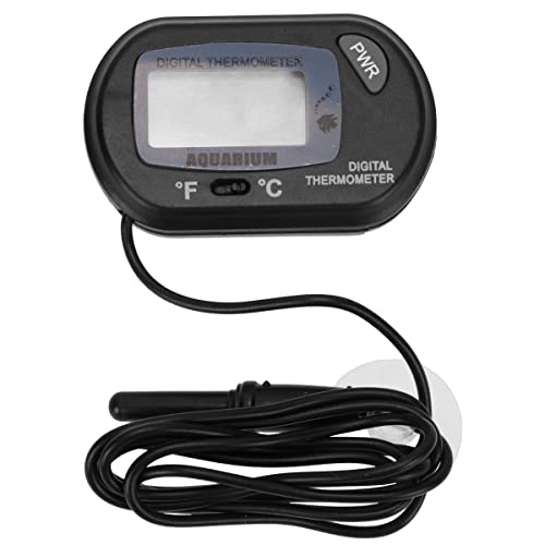 ledmomo 水族館 水温計 LCD デジタル デジタル水温計 金魚鉢水温計 水槽水温計 ミニ温度計 -50°C? + 70°C検測 吸盤式 水槽 防水 高精度 温度計 室内 室外 壁掛け