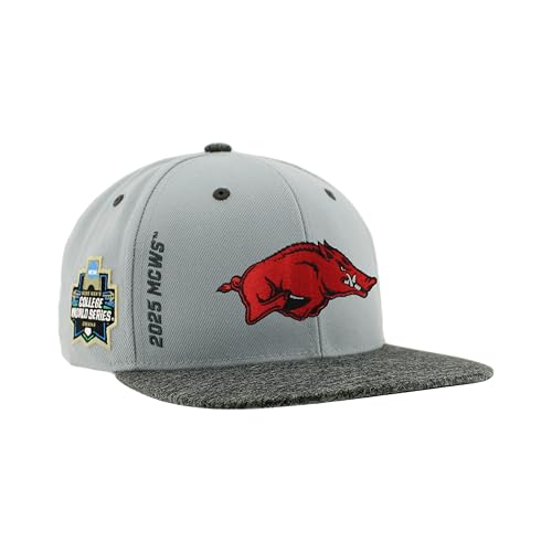 Arkansas Razorbacks NCAA Officially Licensed College World Series 2025 Baseball Hat CWS