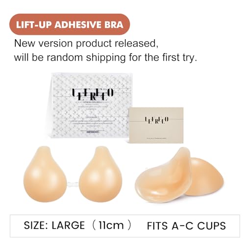 Sticky Bra Push Up 2 Pairs, Nipple Covers for Women Silicone Strapless Adhesive Bra Pasties4
