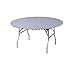 Kwik-Covers 60" Round Blue/White Gingham Fitted Table Cover - Single