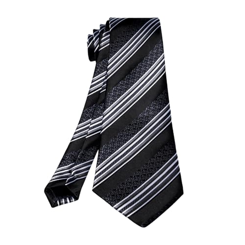 Image of 5PCS Mens Premium Silk Tie, Pocket Square, Cufflinks, Drilled Tie Ring and Lapel Pin Set for Wedding Groom Party