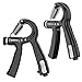 Contando Fortalecedores de Mano, Fortalecedor de Agarre Welltop 5-60KG Ajustables Fortalecedores de Agarre Kit de Entrenamiento, Empuñadura de Mano para Entrenamiento Antebrazo, Muñeca, 2 Piezas