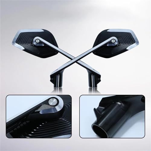 Espejos moto manillar ajustables para rutas en BMW R1300GS y conduccion trail de larga distancia 3