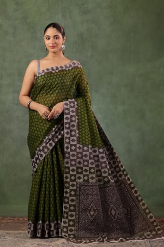 Image of TAMAIRA FASHION Mulmul Pure Cotton Saree For Woman |Office Wear Daily Wear Sarees For Women Without Blouse Piece(Available in 15 Colours)