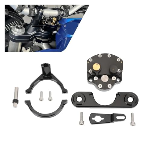Stabilisateur direction moto pour Tuareg 660 en aluminium CNC anodisé