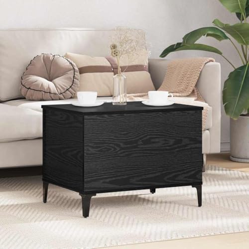 Table Basse chêne Noir Meuble Salon Moderne Console Rangement 60 cm - 2