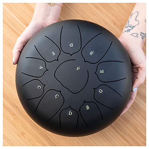 Cadushki Steel Tongue Drum – Percussion Instruments - Handpan Drum For Meditation, Yoga, Relaxation, Healing, And An Unique Gift. Increase Mindfulness. Deep Sound. (10 Inches 11 Notes Tongue Drum) #TOP6
