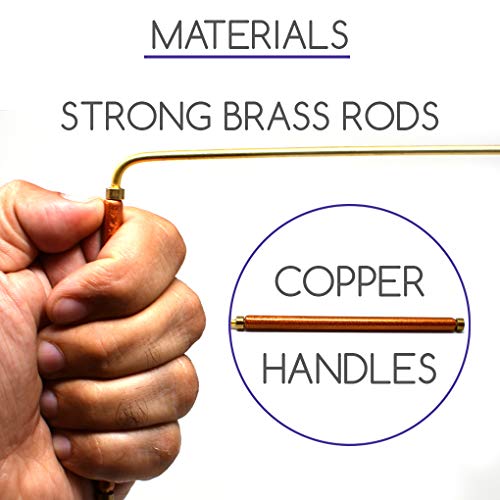 Mydeal Solid Copper And Brass Dowsing Rods With Smooth Movement For Tracing Spiritual Energy Chi, Ghost Hunting, Water Divining, Finding Gold, Locating Lost Items Or Answering Questions! #TOP4